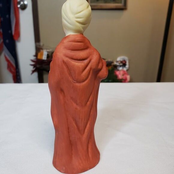 Vintage Frankel Hand Painted Porcelain Nativity Wise Man Figurine 6" Blue Eyes - Picture 4 of 6